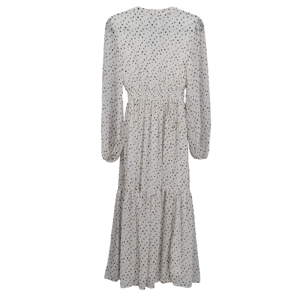 Rustydustty Embroidered Midi Dress Womens S White Boho Bohemian‎ Peasant Tiered - Picture 4 of 15